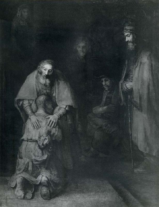 REMBRANDT Harmenszoon van Rijn The Return of the Prodigal Son oil painting picture